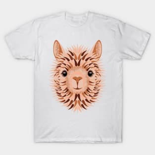 Alpaca blonde portrait T-Shirt